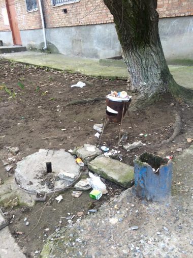 "Подарок женщинам Корабельного района: разбитые дороги, мусор и мертвая собака во дворе" | Корабелов.ИНФО image 1