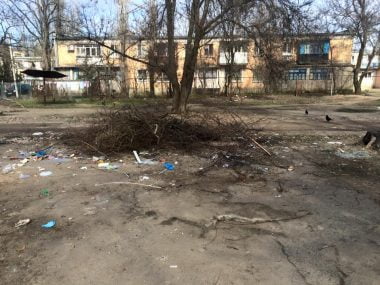 "Подарок женщинам Корабельного района: разбитые дороги, мусор и мертвая собака во дворе" | Корабелов.ИНФО image 4