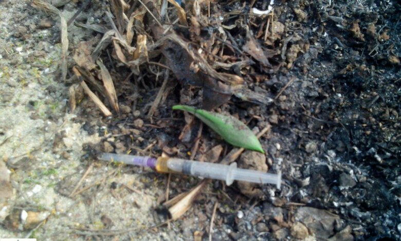 У Корабельному районі ще один наркоман, побачивши поліцейських, викинув шприц. Але зникнути йому не вдалося | Корабелов.ИНФО image 1