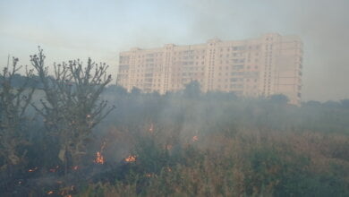В Корабельном за сутки - более 5 пожаров на открытых территориях. Жители снова тушили траву на пустыре за школой № 48 (ВИДЕО) | Корабелов.ИНФО image 3