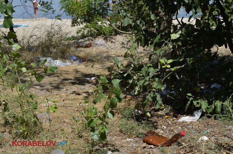 «Ой, це менталітет такий». Відпочиваючі на пляжі в Корабельному повільно перетворюють його на сміттєзвалище (ВІДЕО) | Корабелов.ИНФО image 12