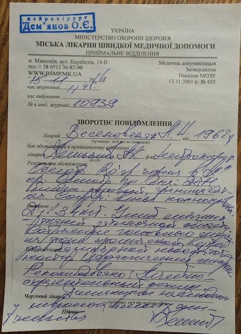 У депутата горсовета Веселовской диагностировали сотрясение мозга | Корабелов.ИНФО image 4