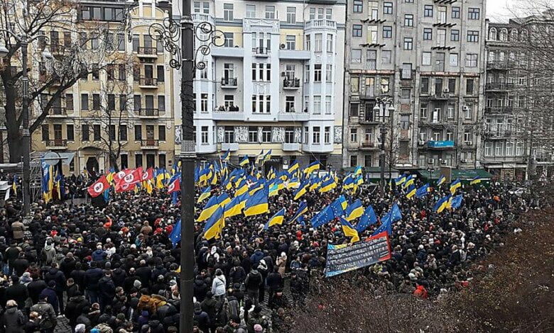 В Киеве сторонники Саакашвили устроили митинг – они выступают за перевыборы Верховной Рады | Корабелов.ИНФО