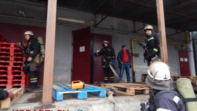 Спасатели из ГПСЧ Корабельного района отработали учения по тушению пожара в супермаркете "Фуршет" | Корабелов.ИНФО image 1