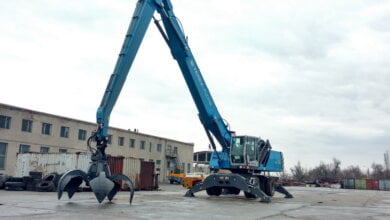 Навантажувач Terex Fuchs поповнив парк перевантажувальної техніки держпідприємства «СК «Ольвія» (ВІДЕО) | Корабелов.ИНФО