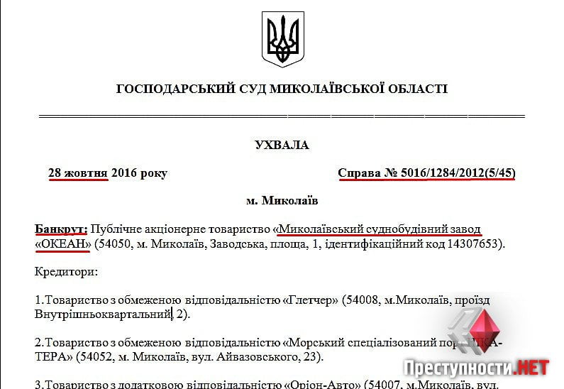 Судья Николевского хозсуда заявила о вмешательстве в дело по судостроительному заводу «Океан» | Корабелов.ИНФО image 4