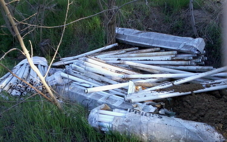 "Коль люди - свиньи"... В Балабановском лесу неизвестные устроили свалку из ртутных ламп | Корабелов.ИНФО image 2