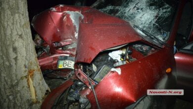 В Николаеве «Ланос» столкнулся с другим «Ланосом» и врезался в дерево — водитель погиб | Корабелов.ИНФО image 1