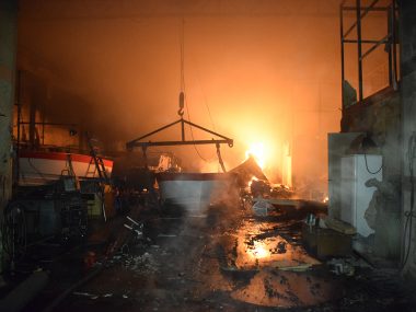 В Миколаєві горів суднобудівний цех | Корабелов.ИНФО image 4