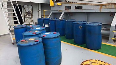 На теплоходе из Гвинеи, прибывшем в порт у НГЗ, обнаружены нелегальные химические вещества | Корабелов.ИНФО