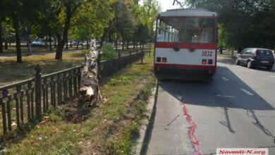 В центре Николаева троллейбус сбил пешехода — пострадавший госпитализирован с тяжелыми травмами | Корабелов.ИНФО image 1