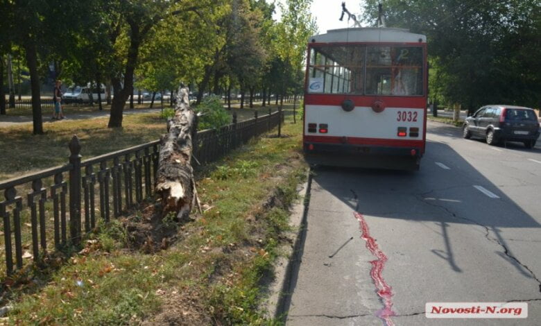 В центре Николаева троллейбус сбил пешехода — пострадавший госпитализирован с тяжелыми травмами | Корабелов.ИНФО image 1