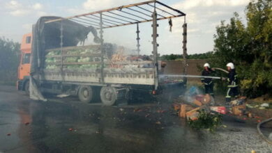 На трасі у Вітовському районі горіла вантажівка з овочами | Корабелов.ИНФО