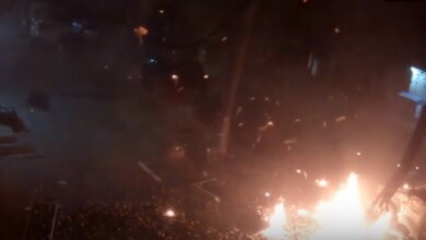 ночные взрывы