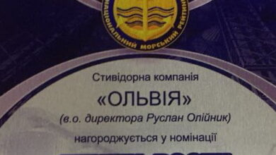 Второй год подряд коллектив СК «Ольвия» занимает I место в номинации «Темпы роста» Национального морского рейтинга | Корабелов.ИНФО