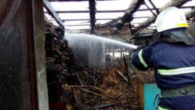 Пожежа гаражу у Вітовському районі ледь не перекинулася на приватний будинок | Корабелов.ИНФО image 1