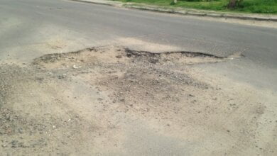 "Ездить невозможно": в Корабельном районе глубина ям на дорогах достигает 17 см | Корабелов.ИНФО image 4