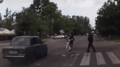 В Корабельном районе водитель едва не сбил женщину с детьми на пешеходном переходе | Корабелов.ИНФО