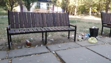 Кучи мусора встречают жителей Корабельного района в парке у семейных амбулаторий | Корабелов.ИНФО image 1