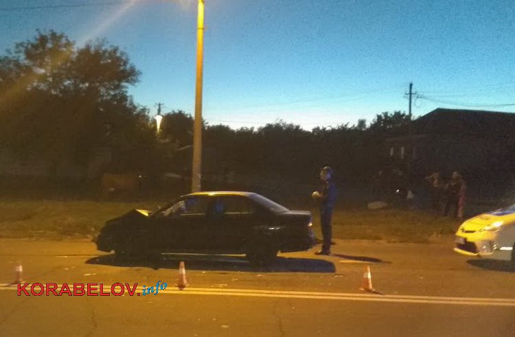 "Ниссан" сбил корову в Корабельном районе