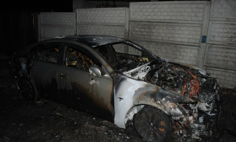 В Николаеве ночью сгорел «Лексус» | Корабелов.ИНФО