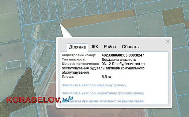 земля под полигон ТБО в Витовском районе