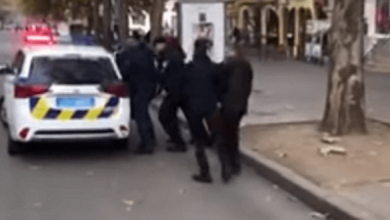 В центре Николаева мужчина подрался с патрульным полицейским, который регулировал движение | Корабелов.ИНФО