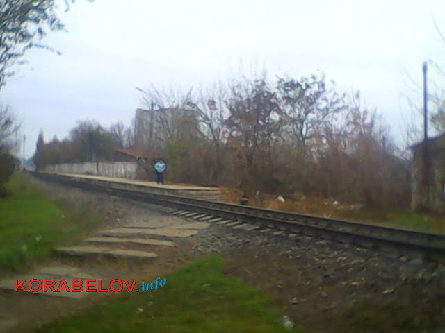 женщина, в последствии сбитая локомотивом