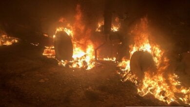 «Спланированное уничтожение бизнеса», - под Николаевом бандиты избили охрану сельхозпредприятия и сожгли технику | Корабелов.ИНФО image 1