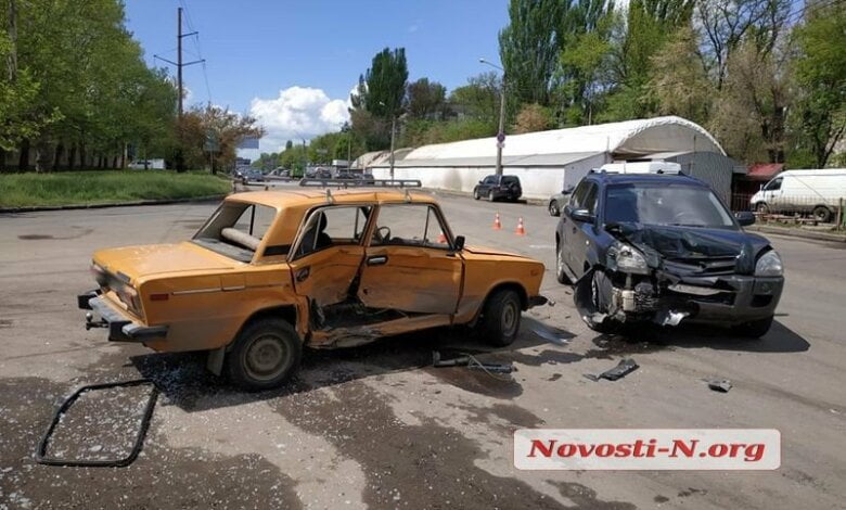 В Николаеве «Хюндай» протаранил «Жигули» | Корабелов.ИНФО