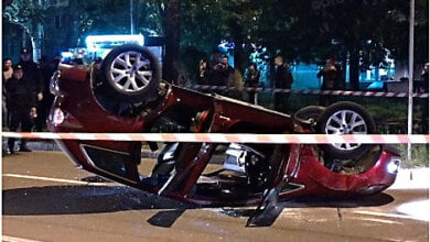 В Николаева «Мазда» с компанией молодых людей перевернулась на крышу | Корабелов.ИНФО