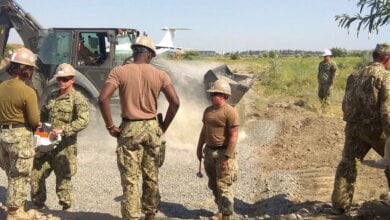 Через "бомбовий удар" по аеродрому в Кульбакiно американськi військові зробили там нову злiтну смугу. Подробиці навчань «Сі Бриз-2019» | Корабелов.ИНФО