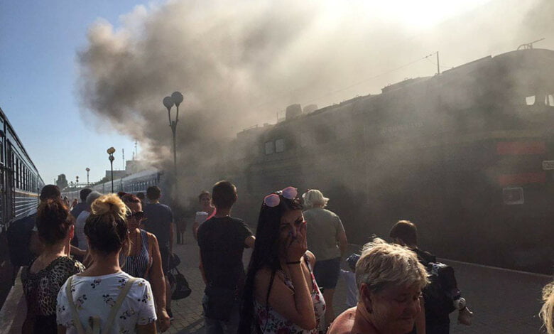 Горящий "киевский" поезд "интерсити" прибыл в Николаев (Видео) | Корабелов.ИНФО