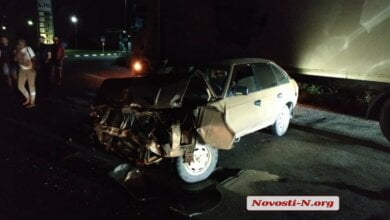 "Это не я, а какой-то Саня", - на выезде из Балабановки пьяный водитель врезался в "фуру" | Корабелов.ИНФО