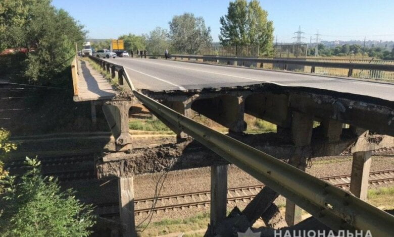 В Харькове обрушился автомобильный мост (видео) | Корабелов.ИНФО