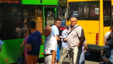 Новый городской автобус врезался в "маршрутку" в Корабельном районе | Корабелов.ИНФО image 1