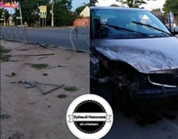 В Корабельном районе водитель "легковушки" на скорости въехал в ограждение | Корабелов.ИНФО
