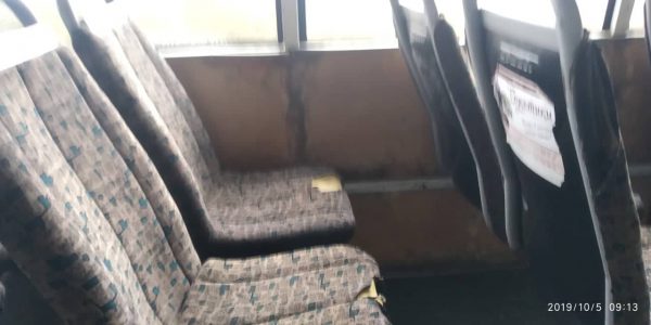 "убитый" салон маршрутки