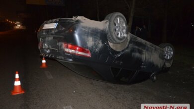 Ночью на проспекте Богоявленском перевернулась «Тойота» | Корабелов.ИНФО