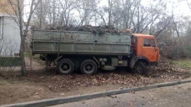 У Корабельному районi прибрали листя та сміття | Корабелов.ИНФО