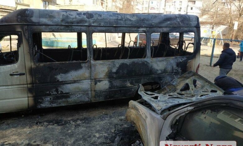 Ночью в Николаеве сгорели два автомобиля — подозревают поджог | Корабелов.ИНФО