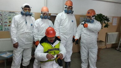 На ГП "СК "Ольвия" показали, как они дезинфицируют территорию предприятия от коронавируса (Видео) | Корабелов.ИНФО