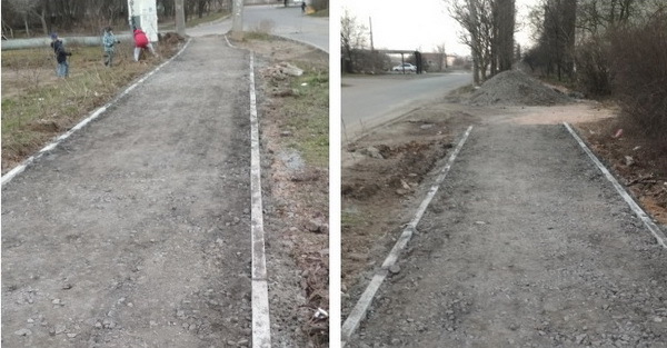 капремонт тротуаров по ул. Океановской