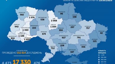 Коронавирус в Украине: за сутки прибавилось 483 новых случая. В стране уже – 17330 заболевших | Корабелов.ИНФО