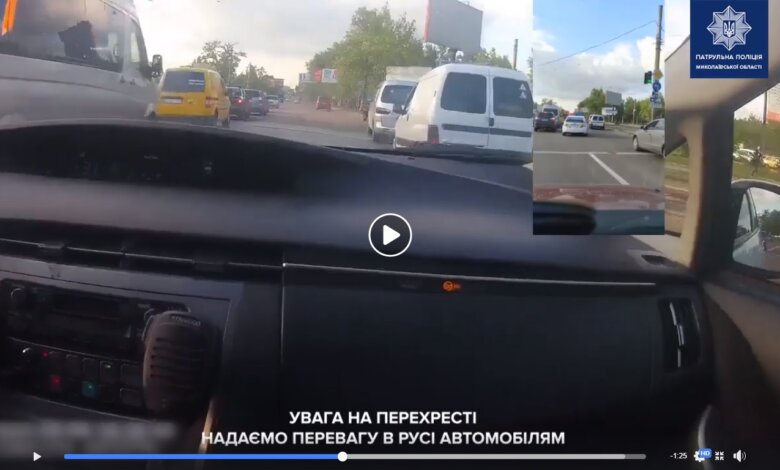 Гонки по городу: "Пан Руслан з Корабельного району висловив подяку патрульним за швидкий супровід в лікарню" (Видео) | Корабелов.ИНФО
