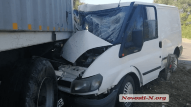 Под Николаевом Ford Transit врезался в грузовик - пострадал водитель микроавтобуса | Корабелов.ИНФО image 3