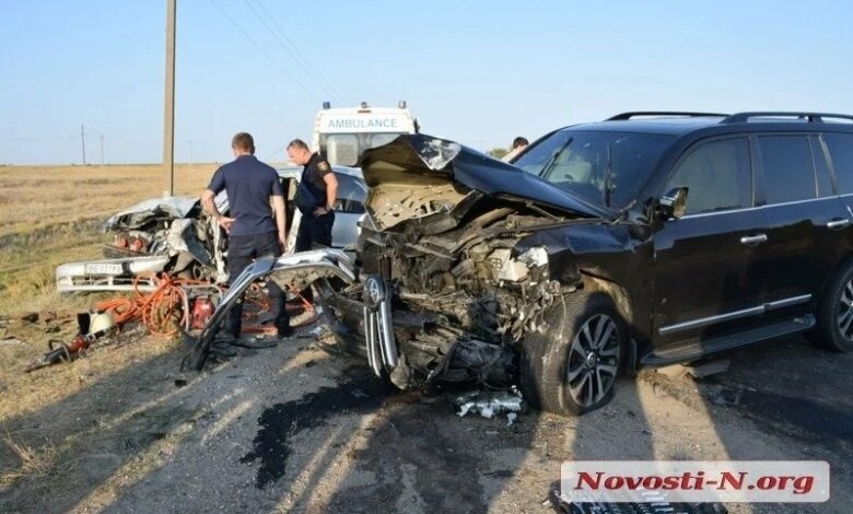 Видео с регистратора лобового столкновения «Ленд Крузера» и «Ланоса» под Николаевом | Корабелов.ИНФО