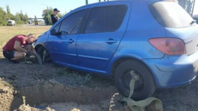 В Витовском районе автомобиль слетел в окоп у блок-поста | Корабелов.ИНФО