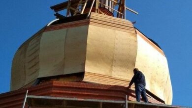 На месте бывшего памятника Ленину: в Корабельном районе установили 16-тонный купол на новый храм | Корабелов.ИНФО image 5