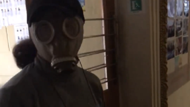 Решил обезопасить себя от вируса: в Корабельном районе избиратель пришел голосовать в противогазе (Видео) | Корабелов.ИНФО